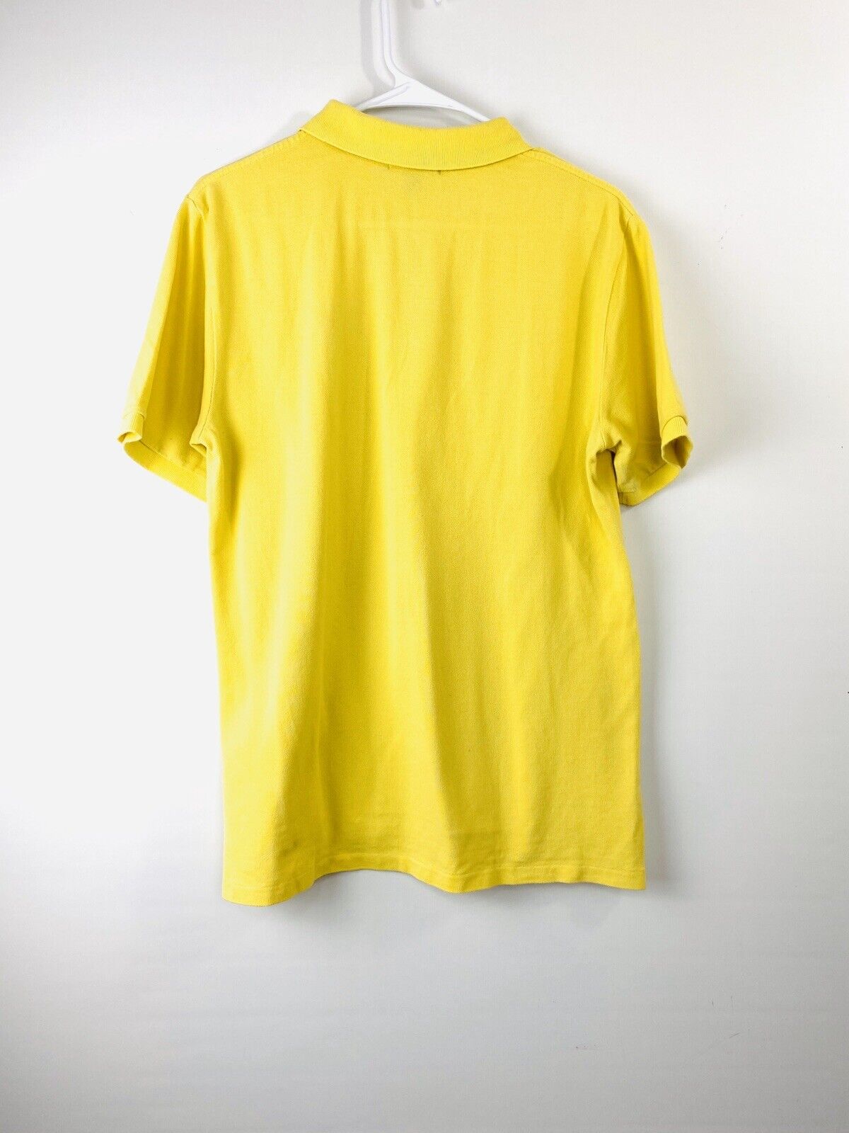 Polo Ralph Lauren Mens Shirt Sz XL Yellow w/ Blue Logo Short Sleeve RK02
