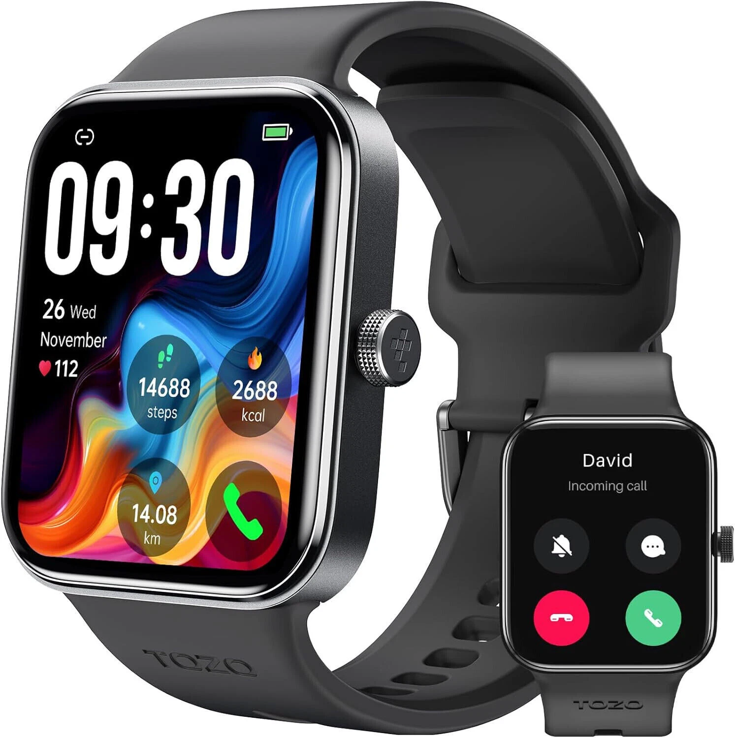 Smart Watch Women Men with Phone Function Wristwatch Sport Watch for Android iOS