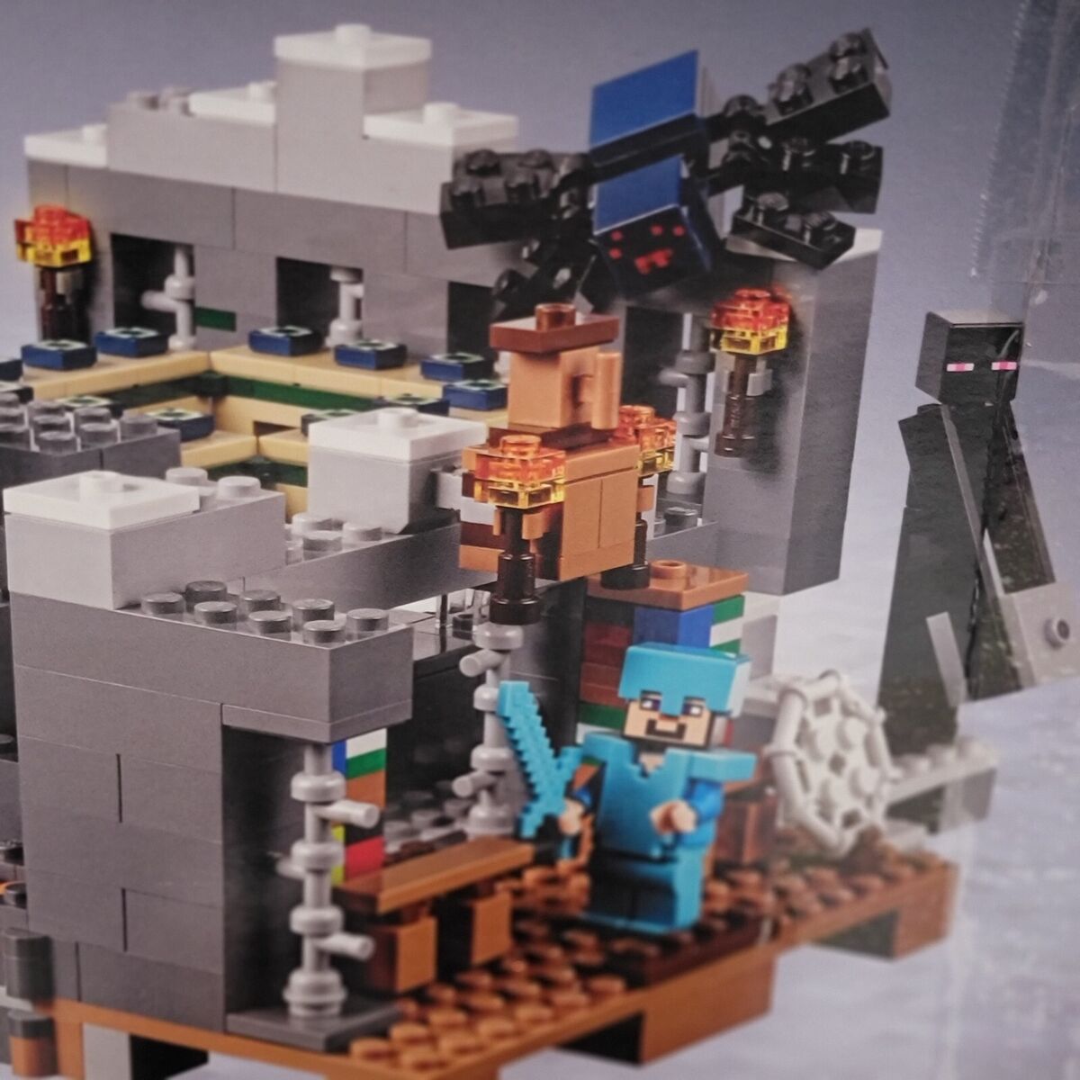 LEGO Minecraft The End Portal 21124 with Cave Spider! 