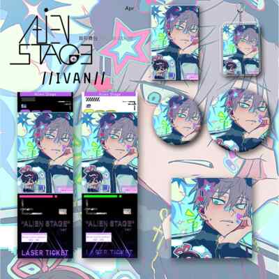 6Pcs/set Alien Stage Till Ivan Acrylic Stand Keychain Badge