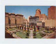 Postcard San Francisco Union Square San Francisco California USA