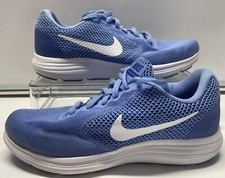 Nike Womens Revolution 3 Running Shoes Blue 819303-400 Lace Up Mesh Size 8