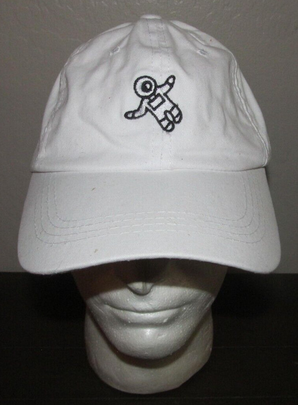 KB Ethos Spaceman Astronaut Hat Ball Baseball Cap White Black Logo