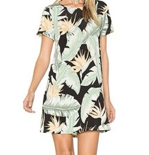 Show Me Your Mumu Palm Print T-shirt Swing Dress Flowy Small Casual Tropical