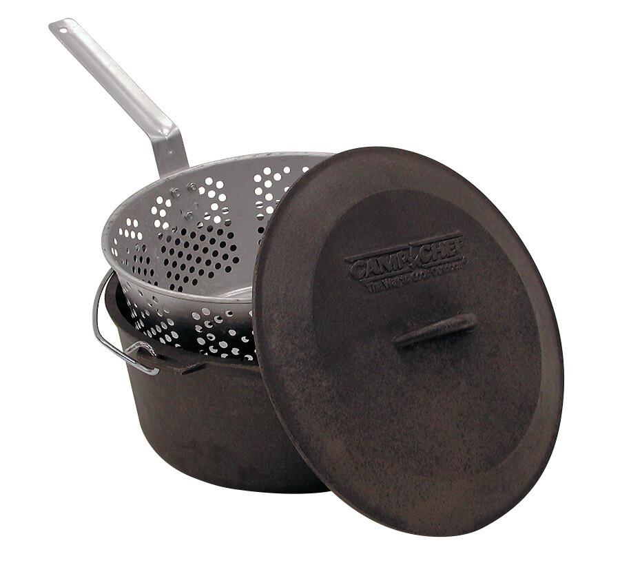 Frittiertopf CAMP CHEF fry pot Fritteuse aus Gusseisen dutch oven Friteuse