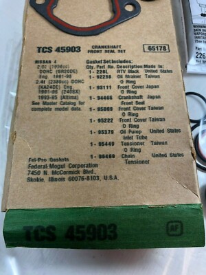 Maron確認ページ FEL-PRO TCS 45903 FRONT CRANKSHAFT SEAL KIT FITS INFINITI