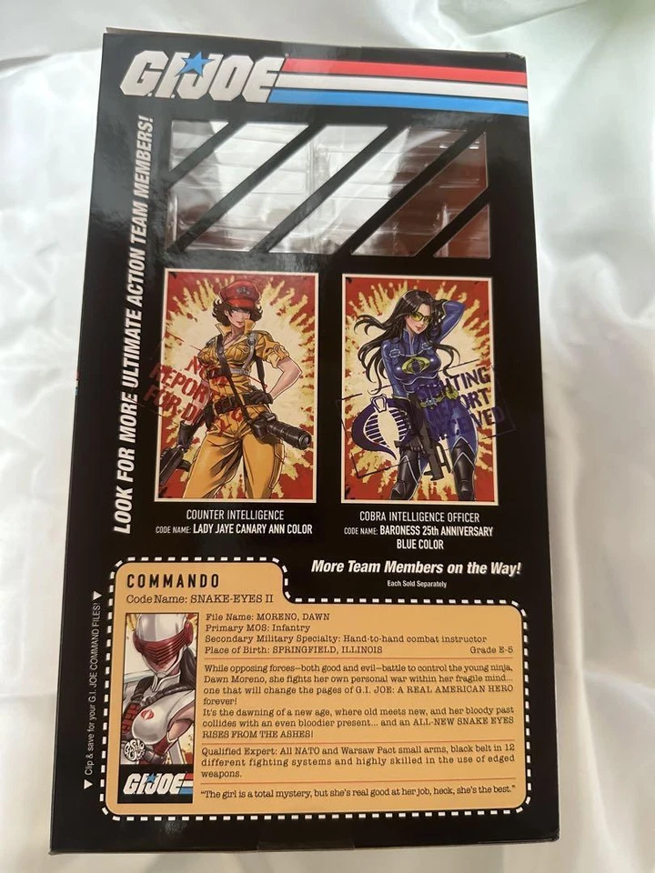 Figura G.I Joe Bishoujo Dawn Moreno Snake Eyes II 1/7 Edición Limitada Kotobukiya Foto 4 de 4