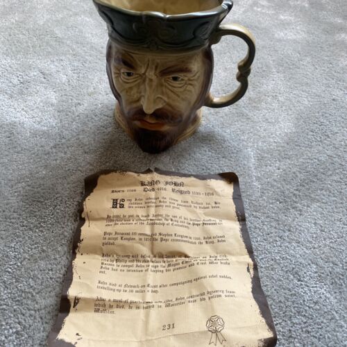 kingston pottery King John toby jug with certificate - 第 1/4 張圖片