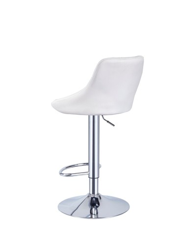 2 x Bar Stools Mid Back Armless Oval Seat Gas Lift Swivel Cafe Breakfast Stool - Picture 43 of 46