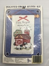 Counted Cross Stitch Kit "Enjoy The Quiet Moments In Life" Sealed 30584 USA Made