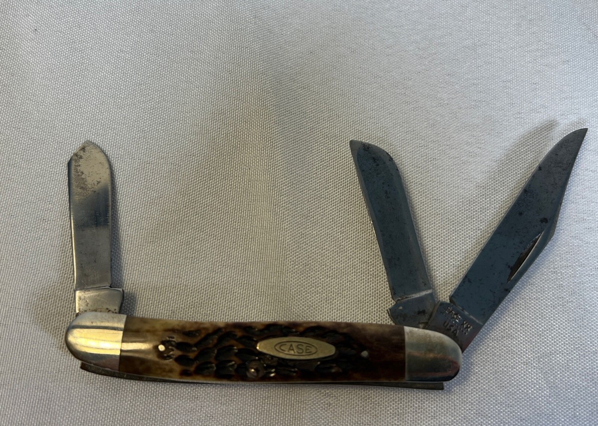 Case XX 6347 HP (3Dot) 3 Blade Stockman Folding Pocket Knife | eBay
