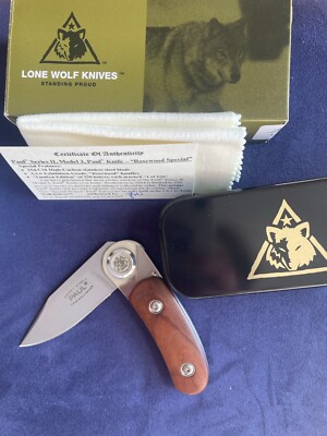 Loveless LONE WOLF  LM15200 PAUL II Folding Knife W/case Limited