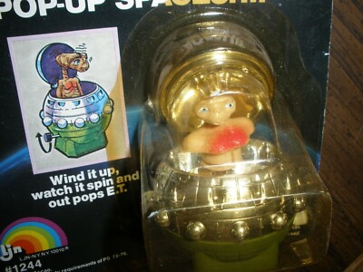 1982 Et Extra Terrestrial Pop-up Spaceship Wind-up Figure Vintage