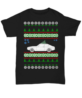 1974 Mercury Capri Ugly Christmas Sweater Jumper - Unisex Tee