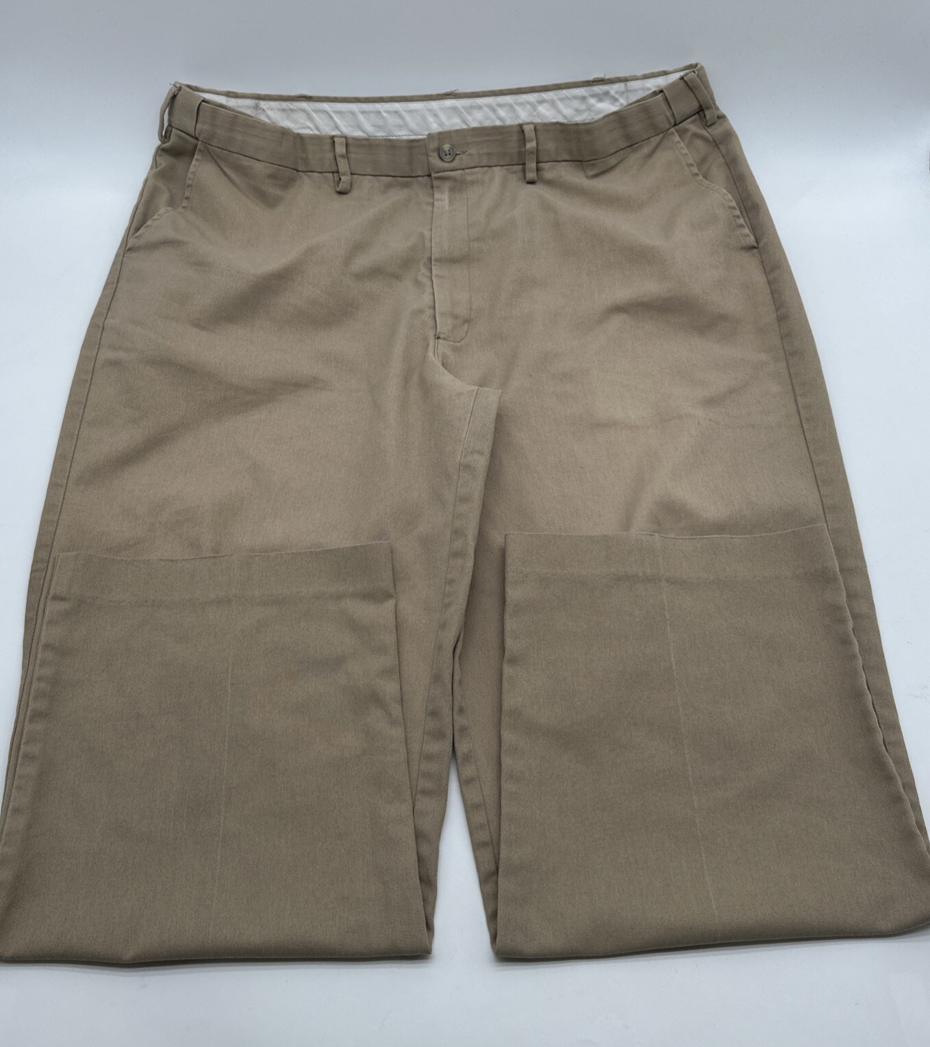 Edwards Beige Dress Pants for Men Size 42x30 with Pocket Style #19203