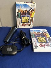 Disney High School Musical HSM Sing It Nintendo Wii Logitech Microphone Complete