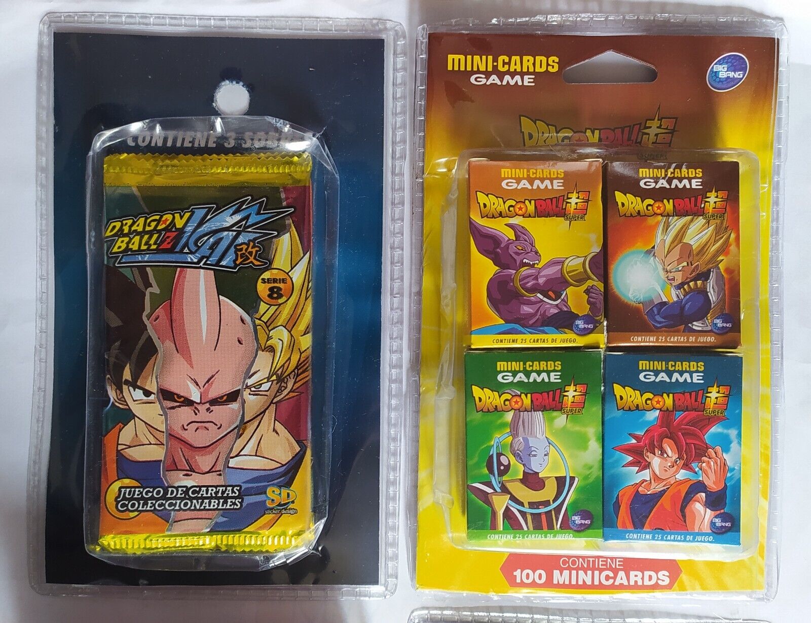 2015 Dragon Ball Z Kai card blister sealed Goku Vegeta SD licensed RARE