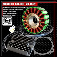 FOR 96-00 GSXR 600/750 MAGNETO COIL STATOR+VOLTAGE REGULATOR RECTIFIER+GASKET