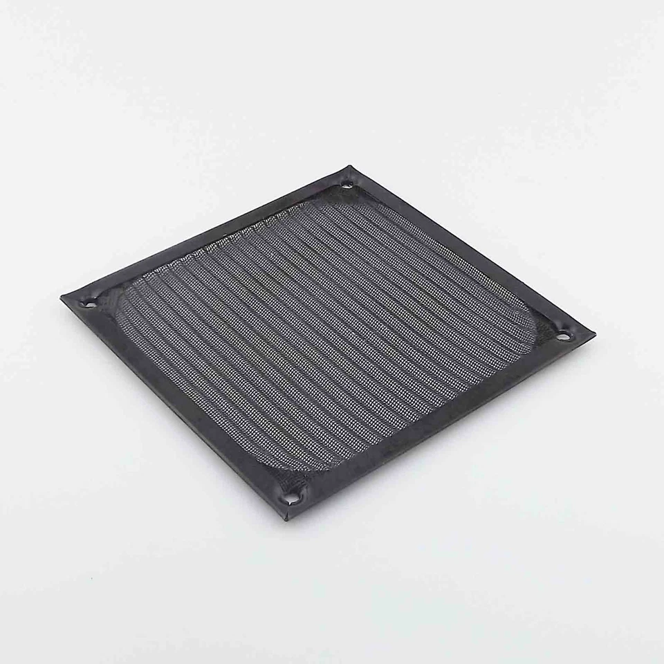 Metal Dustproof Filter Dust Mesh Grill Guard 12cm 120mm Black PC Case Cooler Fan - Image 4 of 4