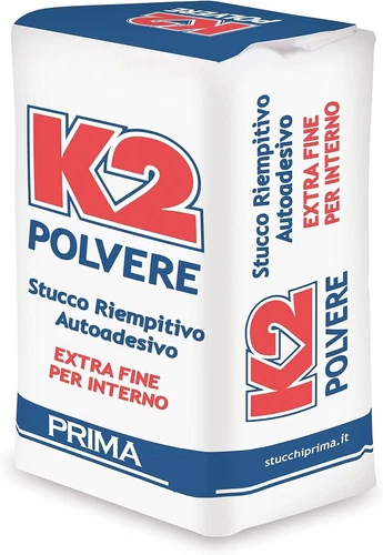 STUCCO IN POLVERE K2 EXTRAFINE PER MURO INTERNO E PARETI RASANTE RIEMPITIVO 5 KG