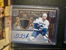 2011 12 Crown Royale All The Kings Men Jersey Auto #65/100  Daniel Sedin Canucks