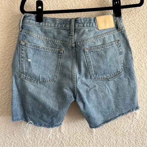 Everlane Women's The Denim Short Organic Cotton Blue Jean Shorts Size 26 - Picture 3 of 13