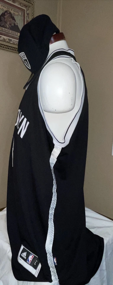 Deron Williams Brooklyn Nets Adidas NBA Sewn Jersey Size Men’s L (Length +2) Cap - Image 4 of 4