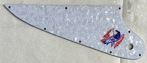 Custom For Gibson Firebird Color "Logo" Style Guitar Pickguard 4-Ply White Pearl