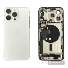 iPhone 15 Pro Max White Titanium Back Frame Housing OEM Replacement Grade AB