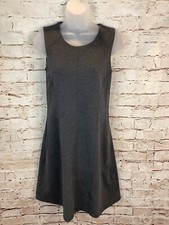DRESS Willi Smith Womens Knit Dress Size 0 Charcoal Grey Work Shift Sleeveless D
