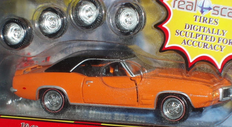 ROAD CHAMPS 1969 PONTIAC FIREBIRD REAL SCAN TIRES & WHEELS 1/43 O Sc - Image 3 of 4