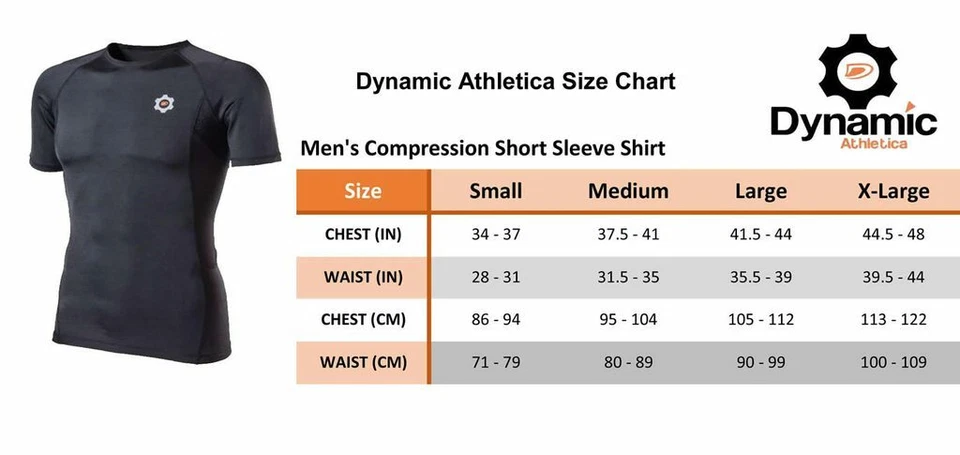 Dynamic Athletica Men's Short Sleeve Workout Compression Shirt (X-Large, Navy) - Image 3 of 4