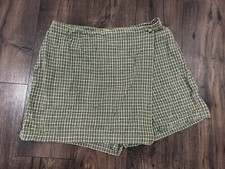 Vintage Green Plaid Skort Size 16 G.H. Bass  Co