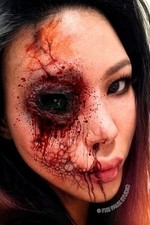 Fxe Faux Studio Horror Eye Gash Wound Halloween Latex Prosthetic Appliance