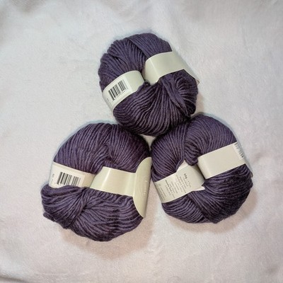 Ella Rae Latte Yarn Color 09 Purple 3 Balls 50g 82yds Alpaca