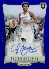 2024 Panini Prizm WNBA Throwback Signatures Prizms Blue #20 Angel McCoughtry /75