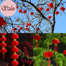 Red Lantern for Chinese New Year- 30 Pcs Decorative Mini Lanterns for Spring Fes