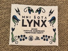 WNBA Minnesota Lynx Rally Towel, Native American Heritage Night, 2025