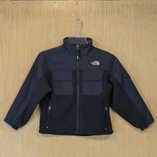The North Face Fleece Jacket Boys Small Black Youth Full Zip Pockets
