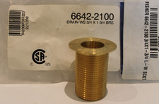 Fisher 6242-2100 - Drain WS 3/4 X 1-3/4 BRS Fitting
