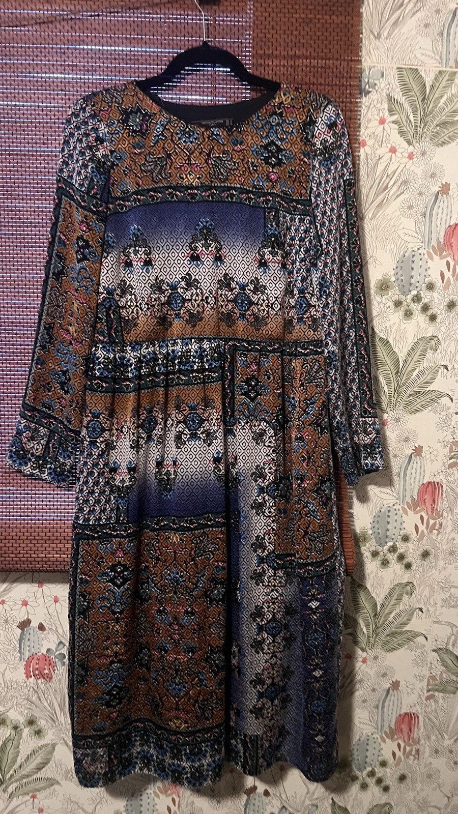 Zara Trafaluc Collection Patchwork Print Midi Dre… - image 2