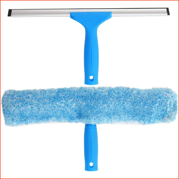 Fensterreinigungsset Abzieher & Mikrofaser-Wischer 25 Cm FüR Streifenfreies-image