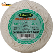 Butchers Twine, Cotton, 370-Feet, Made in America