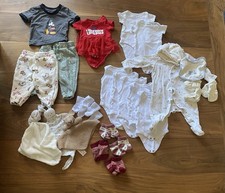 Baby Girl Clothes Bundle 0-3 & 0-6 Months 15+ Items Disney Comforters Etc