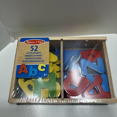 Melissa & Doug magnetische Holzbuchstaben Alphabet 52 Stück in Holzbox **Neu**