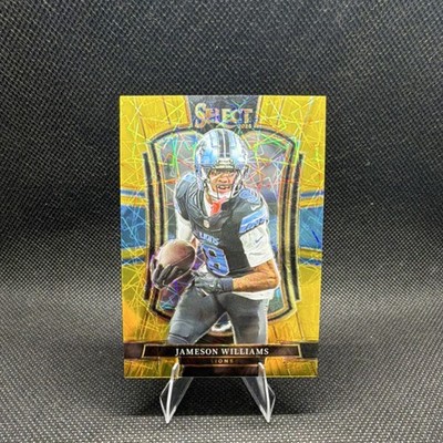Panini Select Gold Power Prizm /10 Jameson Williams #171 Lions 2025