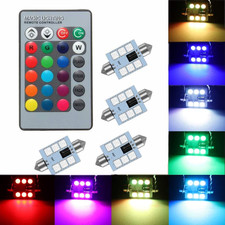 578 Led Bulb 41mm 42mm 212-2 211-2 578 Festoon Led Bulbs 16 Colors Rgb With Remo