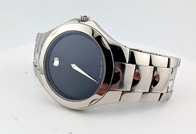 Movado Men's Luno Sport (Lg Size) SS W/Black Dial Classic Model: #84.G1.1853