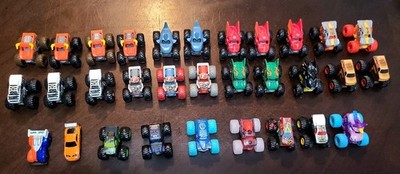   Monster Jam Mini Trucks BIG lot of 29 Trucks And 2 Minicars.