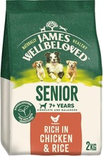 James Wellbeloved Dog Senior Hypoallergenic Dry Food Chicken and Rice 2 kg 7.54 per kilo